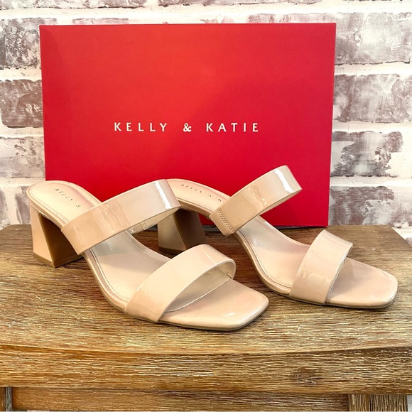 Kelly & Katie • Melicity Sandal • Fawn Beige • Size 8 • Square Toe, Block Heel - Picture 4 of 13
